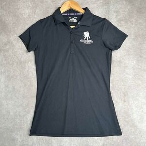 Under Armour Wounded Warrior Project Freedom Polo Shirt Black Womens Small SM
